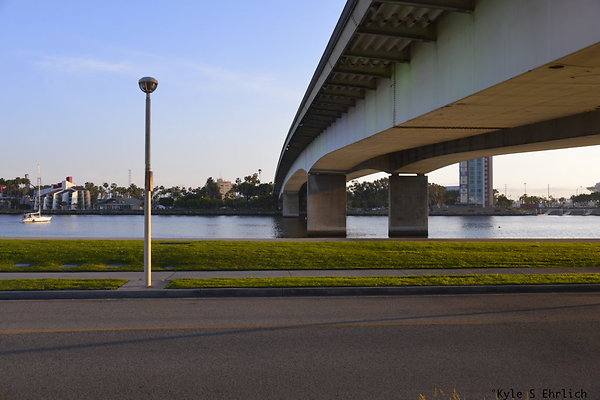 091 Golden Shore under Queensway - Sunset